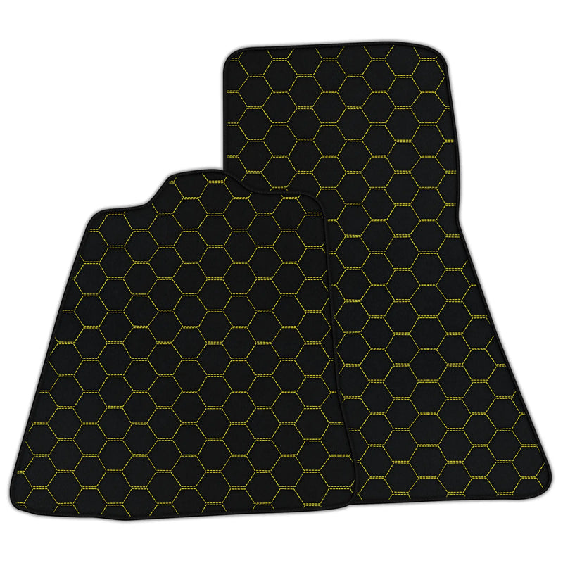 Customizable Leather Floor Mats with Symmetrical Hex Pattern for McLaren 750S (2023-2025)