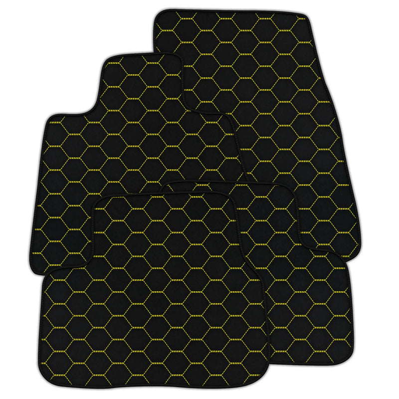 Customizable Leather Floor Mats with Symmetrical Hex Pattern for Rolls Royce Cullinan (2018-2025)
