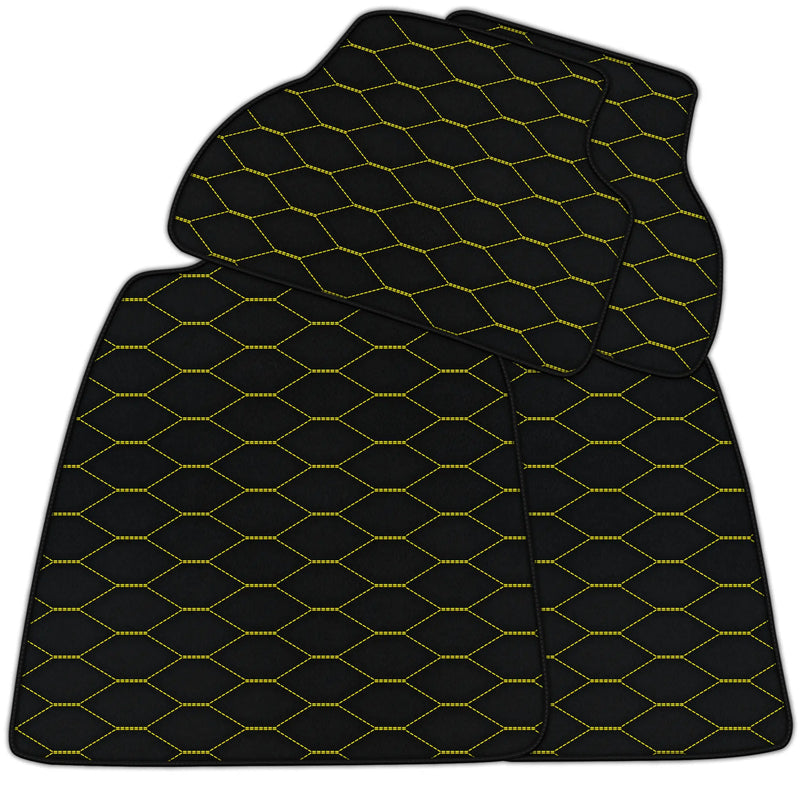 Customizable Leather Floor Mats with Viper Hex Pattern for Audi A3 - 5-door Sedan (2021 - 2024)