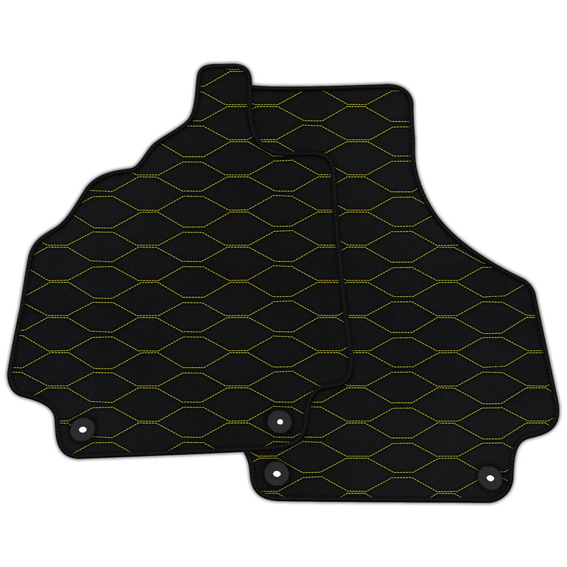 Customizable Leather Floor Mats with Viper Hex Pattern for Audi R8 (2007-2015)