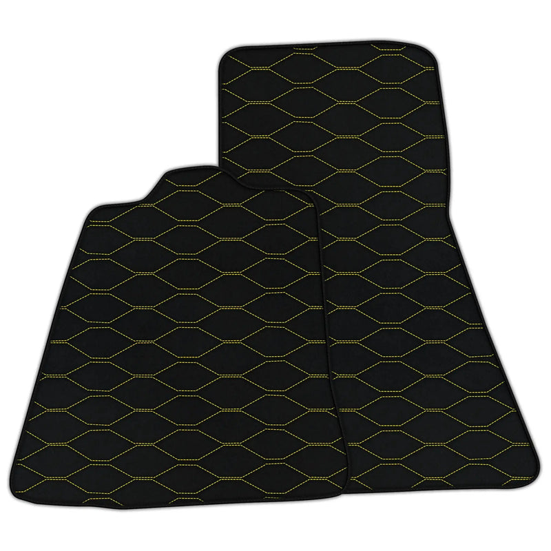 Customizable Leather Floor Mats with Viper Hex Pattern for McLaren 650S (2015-2018)