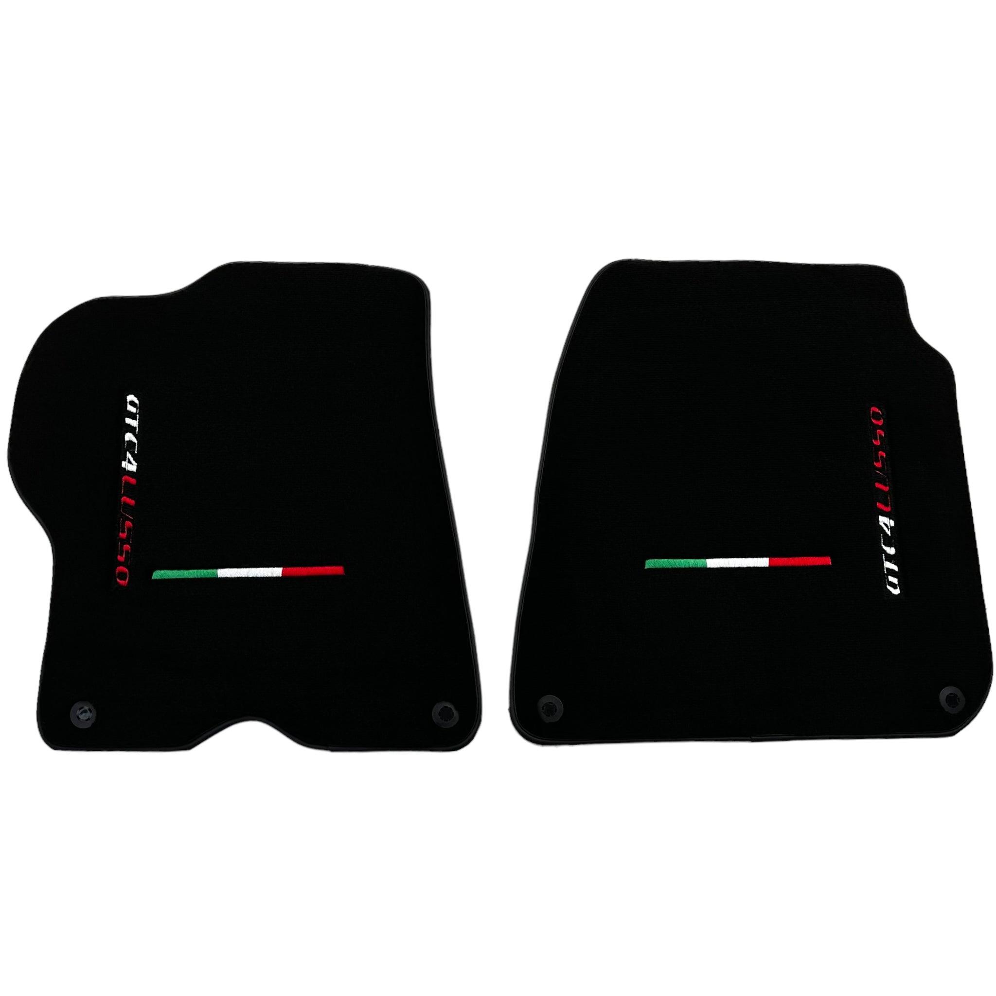 Black Floor Mats For Ferrari GTC4 Lusso (2016-2023) Italian Edition - AutoWin