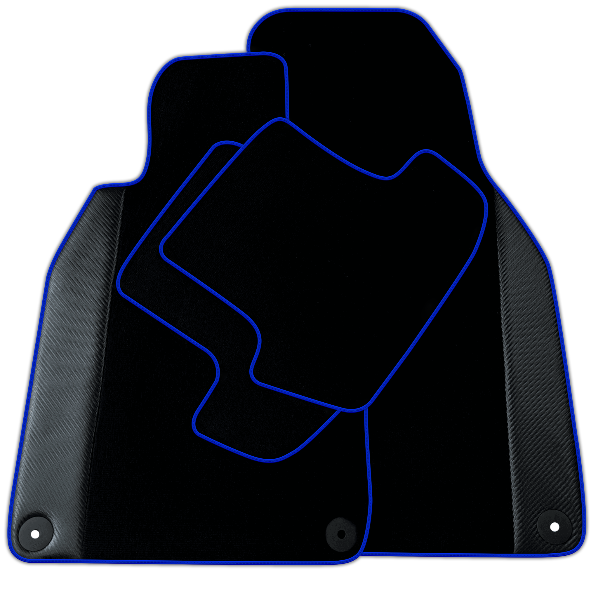 Black Floor Mats for Porsche 911 - 993 (1994-1998) with Carbon