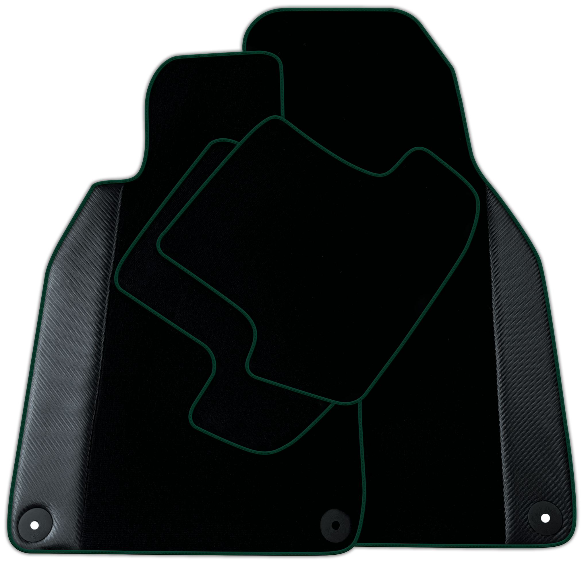 Black Floor Mats for Porsche 911 - 993 (1994-1998) with Carbon