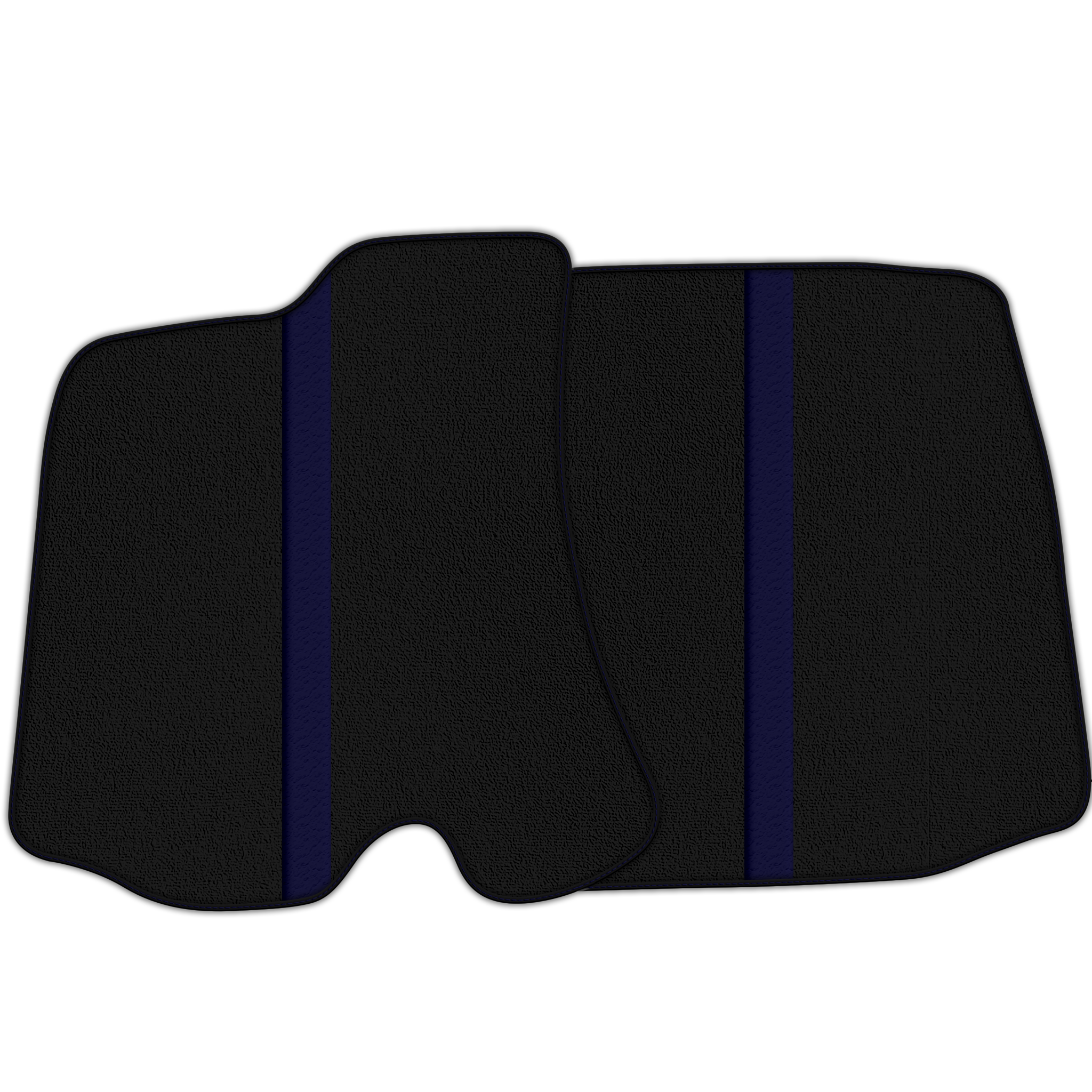 Black Floor Mats with Leather Line for Ferrari Portofino (2018-2023) - Various Colors