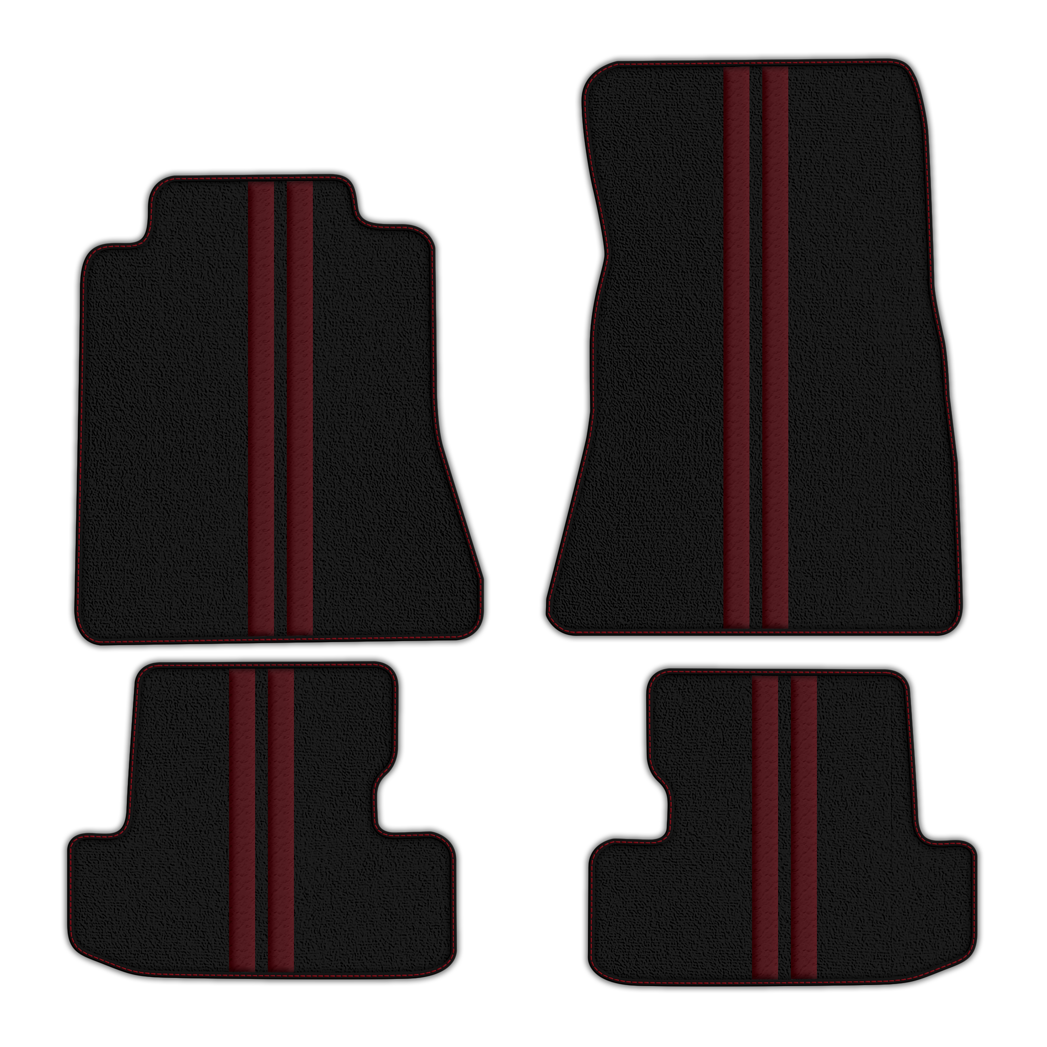 Black Floor Mats for Ford Mustang V FL (2011-2014) - Stylish