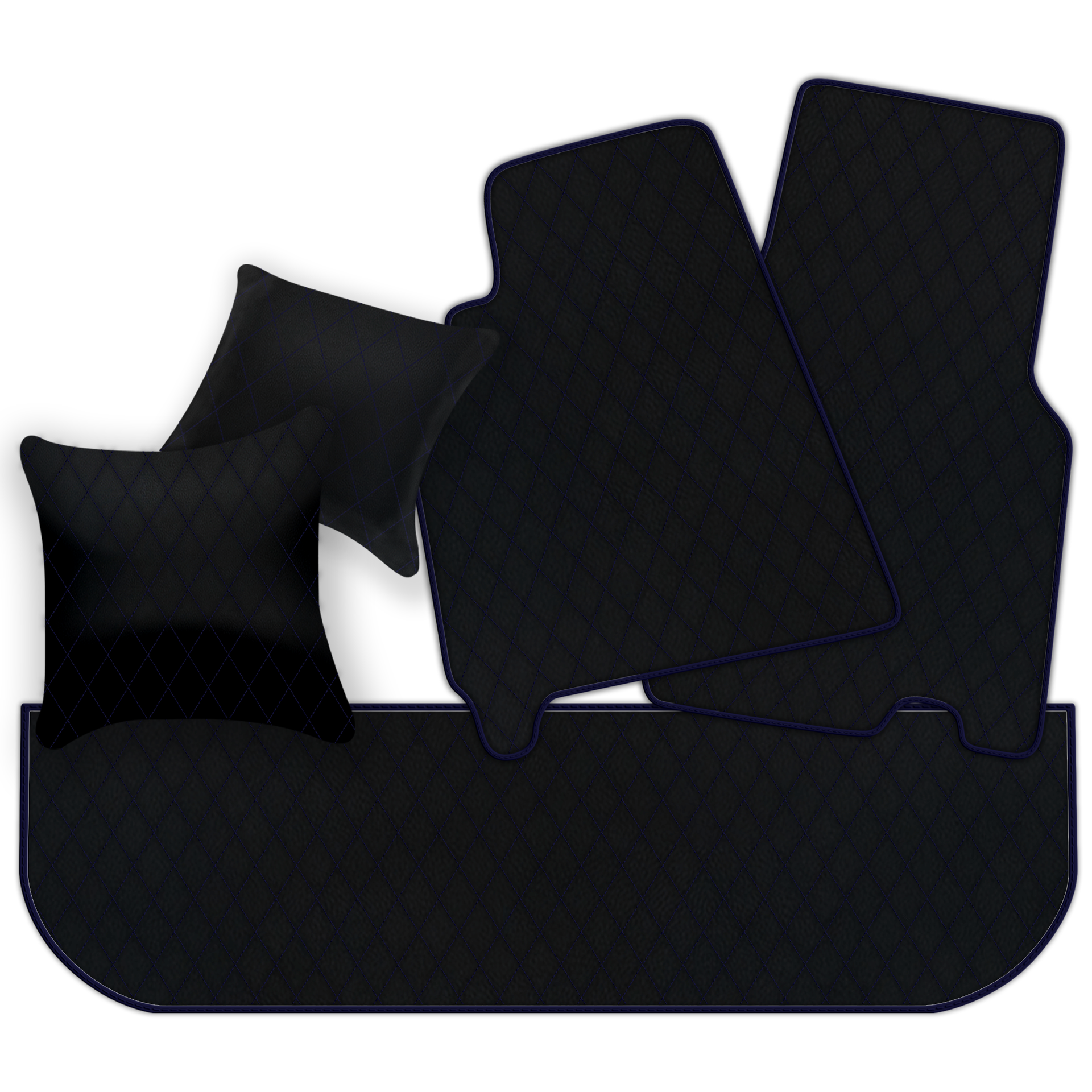 Customizable Floor Mats From Carpet With Leather for Ferrari 550 Maranello (1996-2002) - AutoWin