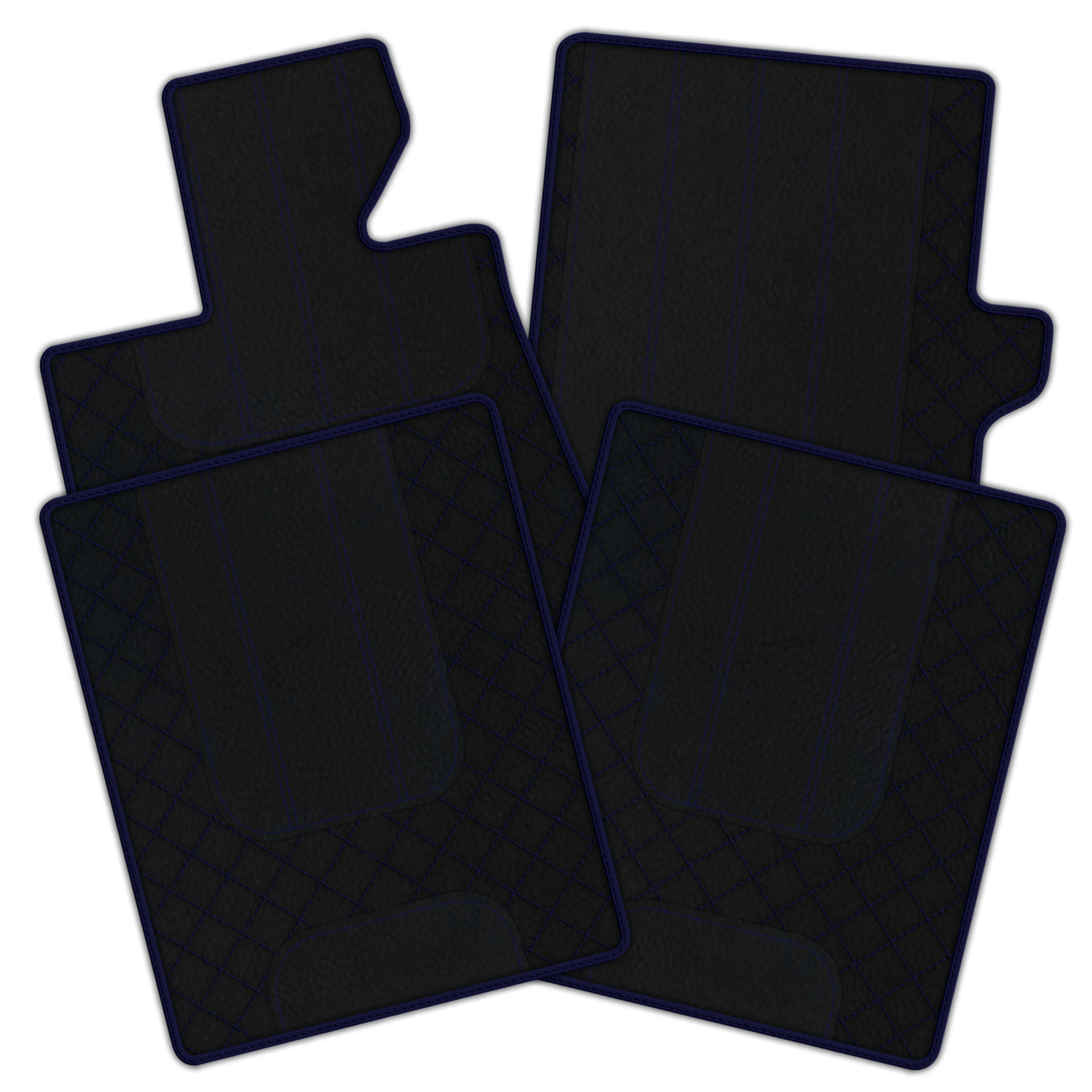 Black Leather Floor Mats for Bentley Bentayga (2015-2023) | AW1 Design