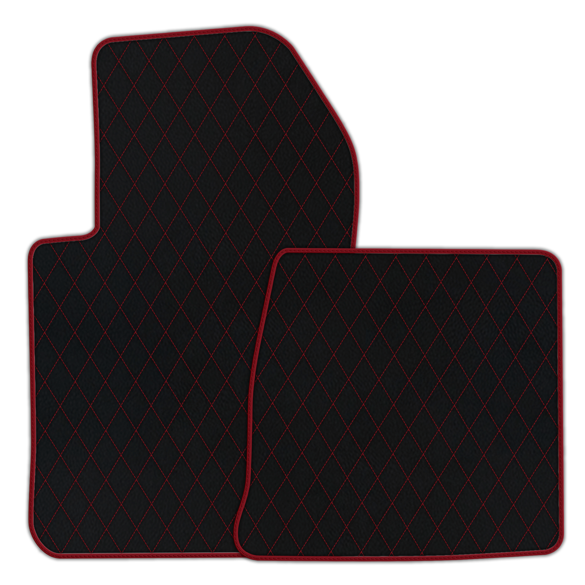 Custom Black Leather Floor Mats for Ferrari 599 Coupe (2006-2012)