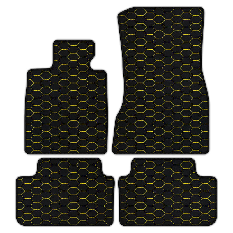 Customizable Leather Floor Mats with Divario Pattern for BMW M5 G90 (2023-2026) Sedan