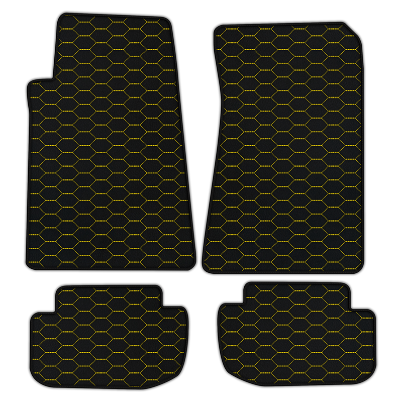 Customizable Leather Floor Mats with Divario Pattern for Aston Martin DBS (2007-2012) Coupe
