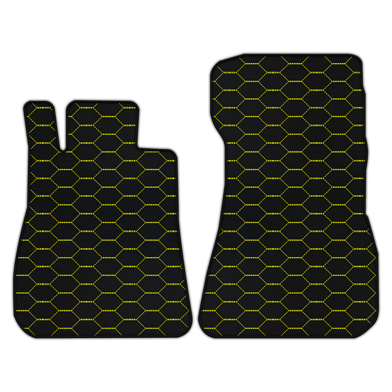 Customizable Leather Floor Mats with Divario Pattern for Mercedes Benz AMG GT 2-Door Coupe (2014-2025)