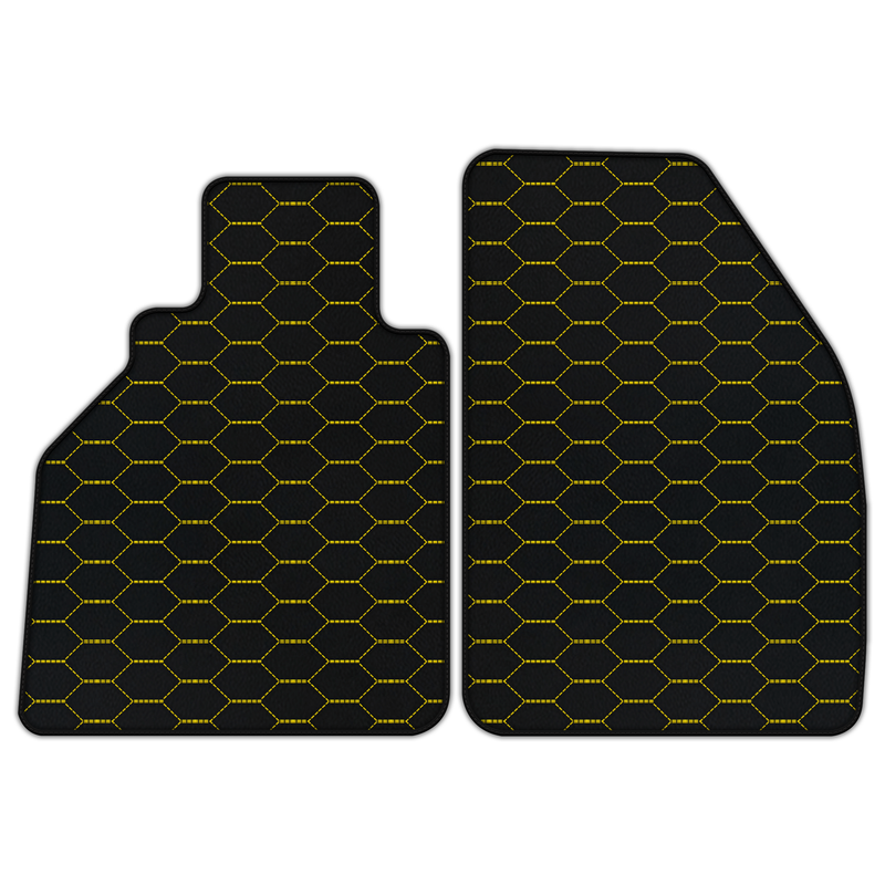 Customizable Leather Floor Mats with Divario Pattern for Porsche 986 Boxster (1996-2004)