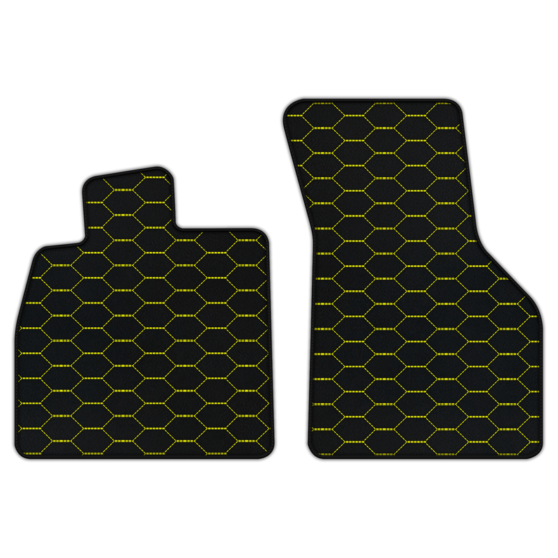 Customizable Leather Floor Mats with Divario Pattern for Audi TT MK3 Coupe (2014-2019)