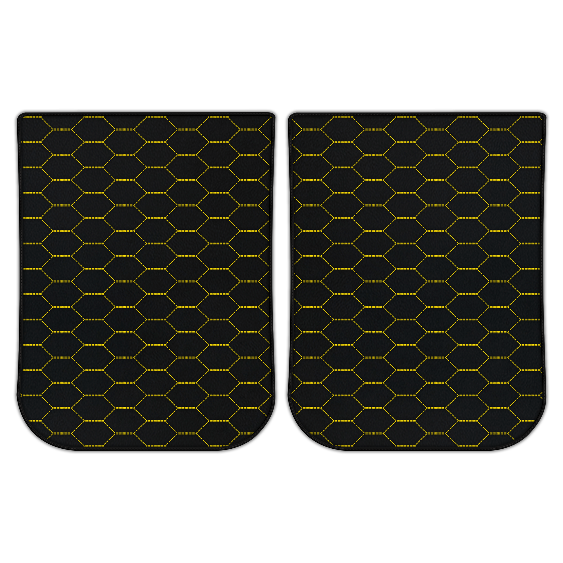 Customizable Leather Floor Mats with Triangle Pattern for Ferrari LaFerrari (2013-2018) - AutoWin