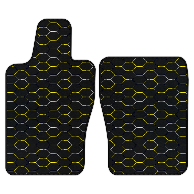 Customizable Leather Floor Mats with Divario Pattern for Aston Martin DB12 (2023-2026) Coupe