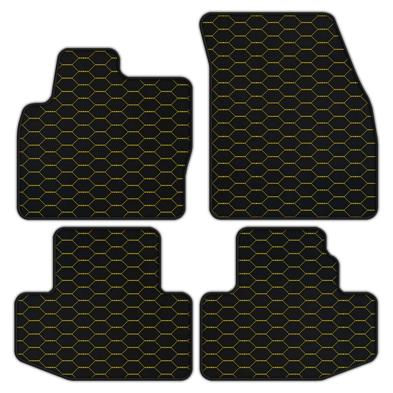 Customizable Leather Floor Mats with Divario Pattern for Range Rover Evoque (2016-2024) Convertible
