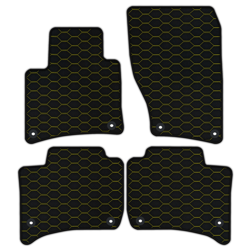 Customizable Leather Floor Mats with Divario Pattern for Porsche Cayenne (2010-2018)