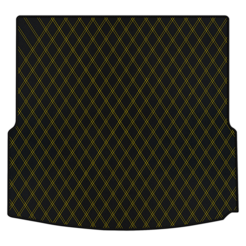 Customizable Leather Trunk Floor Mats with Double Diamond Pattern for Mercedes Benz CLA-Class C118 Coupe (2019-2023)