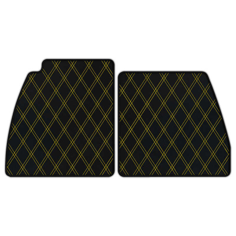 Customizable Leather Floor Mats with Double Diamond Pattern for Lotus Emira (2022-2025)