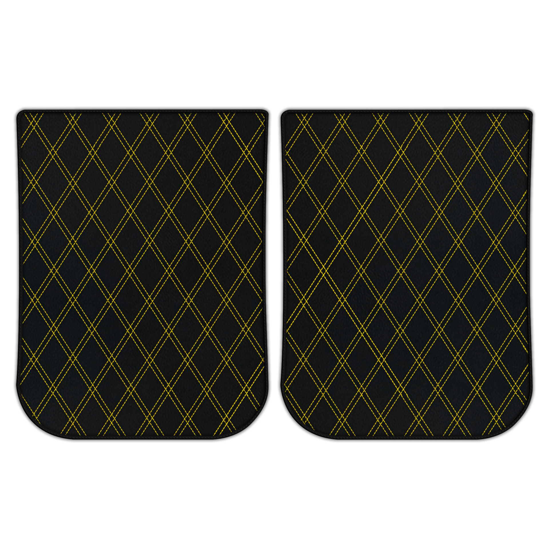 Customizable Leather Floor Mats with Triangle Pattern for Ferrari LaFerrari (2013-2018) - AutoWin