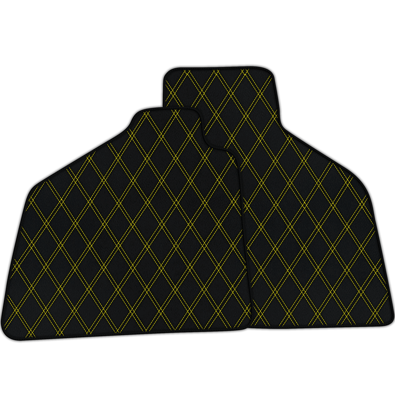 Customizable Leather Floor Mats with Double Diamond Pattern for Lamborghini Diablo (1990-2001)