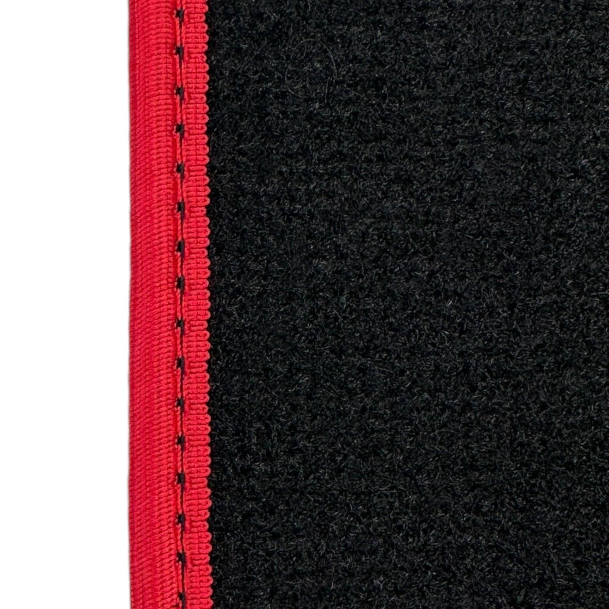 Black Floor Mats for Ferrari Purosangue Long with Red Trim | Italian Edition - AutoWin