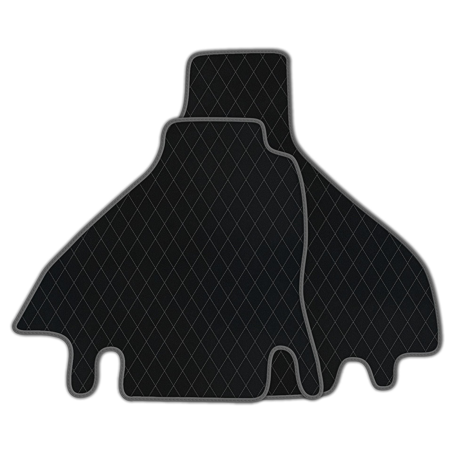 Premium Black Leather Floor Mats for Ferrari 512 TR (1992-1994)