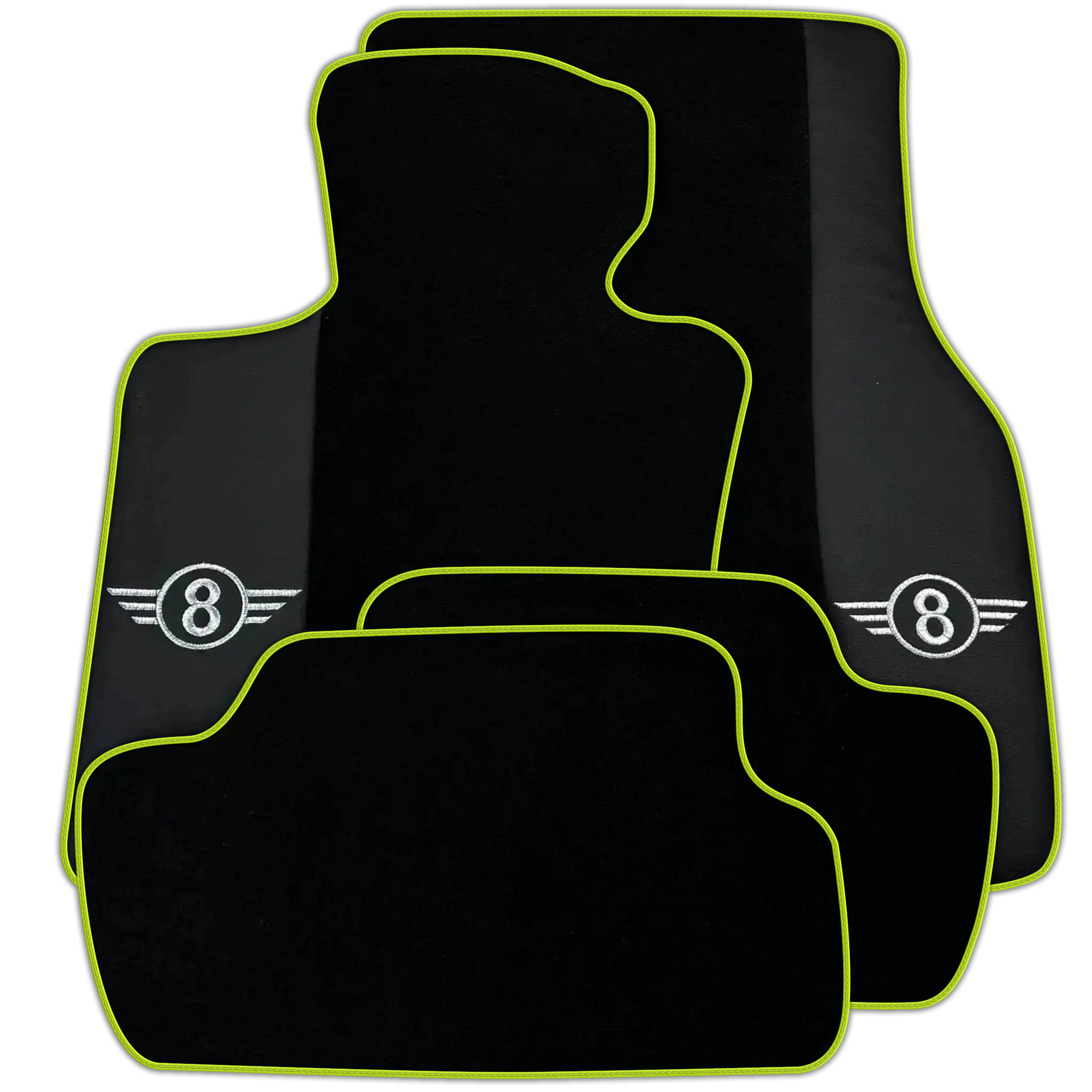 Black Floor Mats for Mini Cooper / One R50 (2001-2007) Various Trim Colors