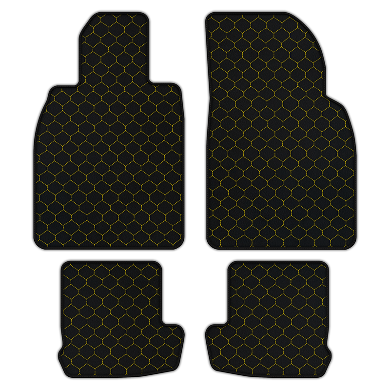 Customizable Leather Floor Mats with Hex Pattern for Porsche 911 - 991 (2012-2019)
