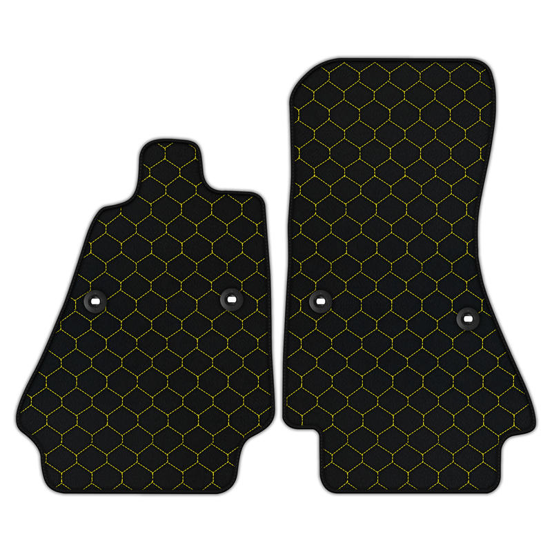 Customizable Leather Floor Mats with Hex Pattern for Bugatti Chiron (2016-2022)