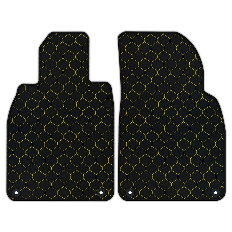 Customizable Leather Floor Mats with Hex Pattern for Porsche Cayman 981 (2012–2016)