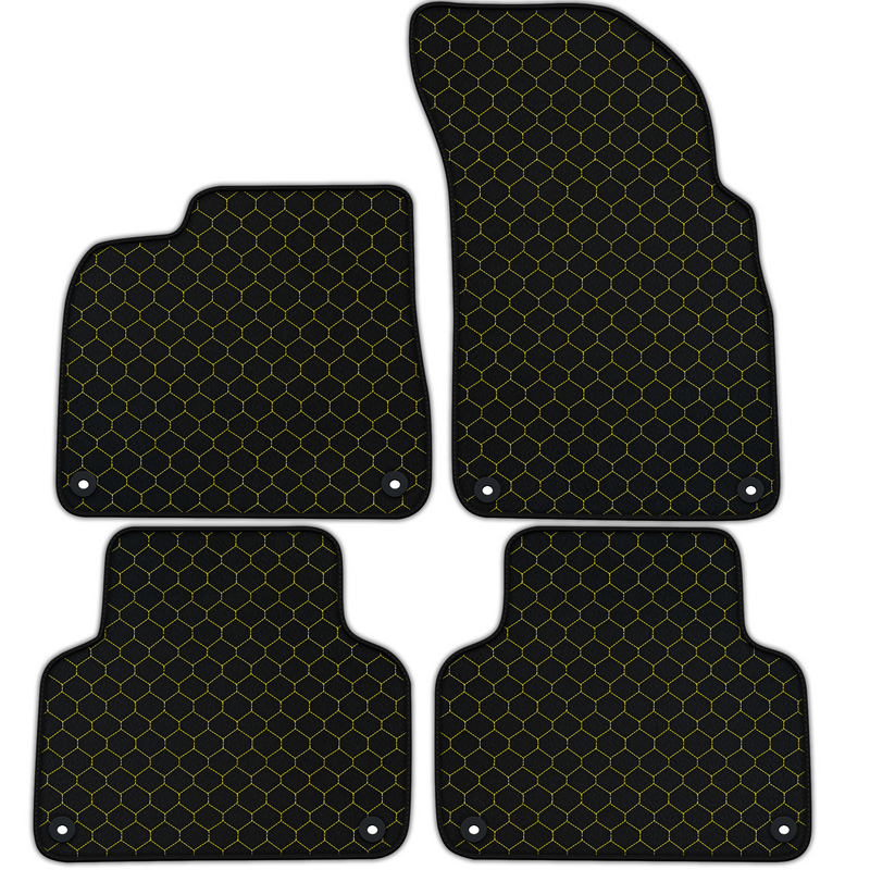 Customizable Leather Floor Mats with Hex Pattern for Lamborghini Urus (2018-2026)