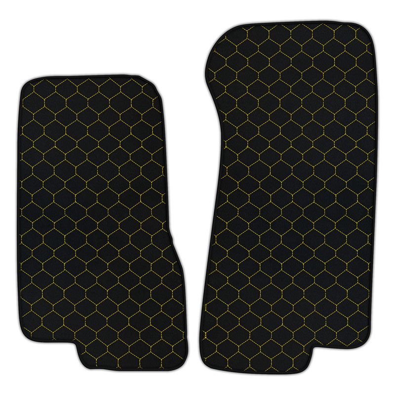 Customizable Leather Floor Mats with Hex Pattern for Aston Martin V8 Coupe Special (1996-2000)