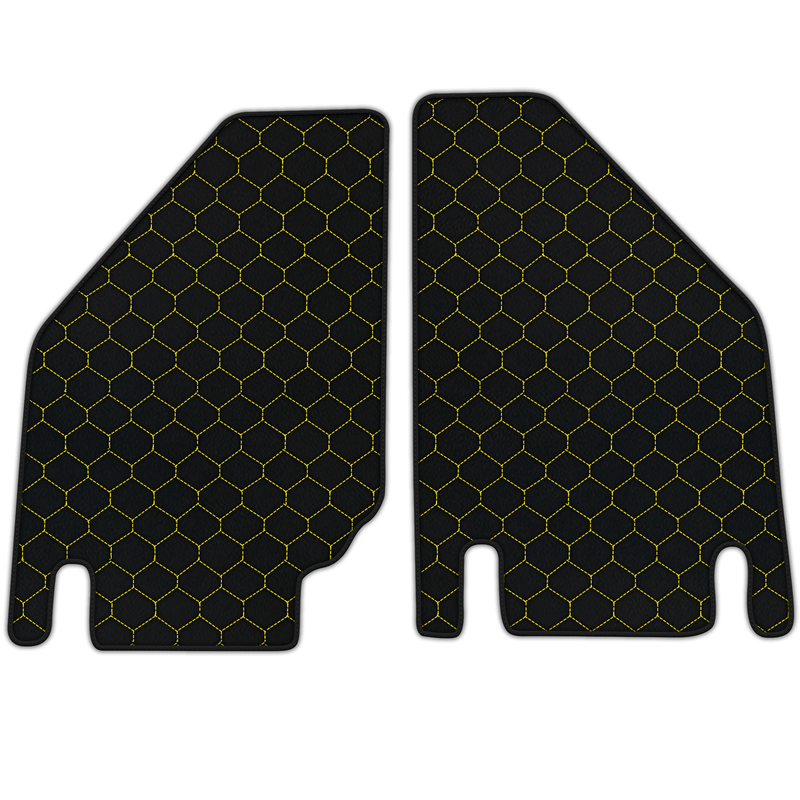 Customizable Leather Floor Mats with Hex Pattern for Lamborghini Countach (1974–1990)