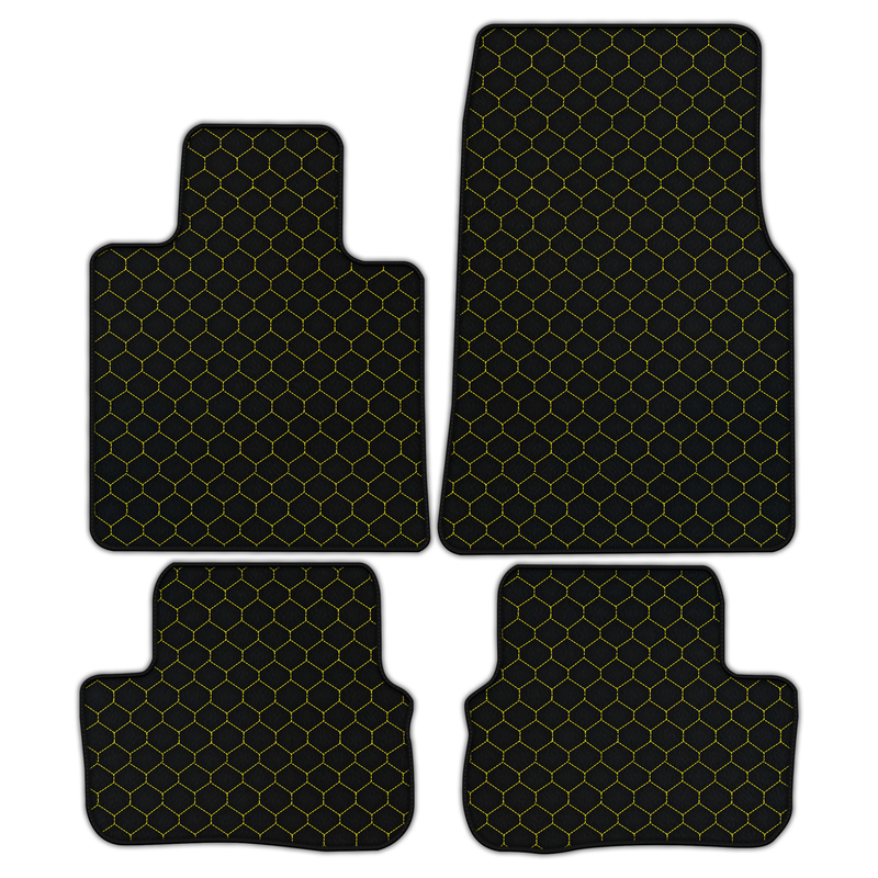 Customizable Leather Floor Mats with Hex Pattern for Rolls Royce Spectre (2023-2024)