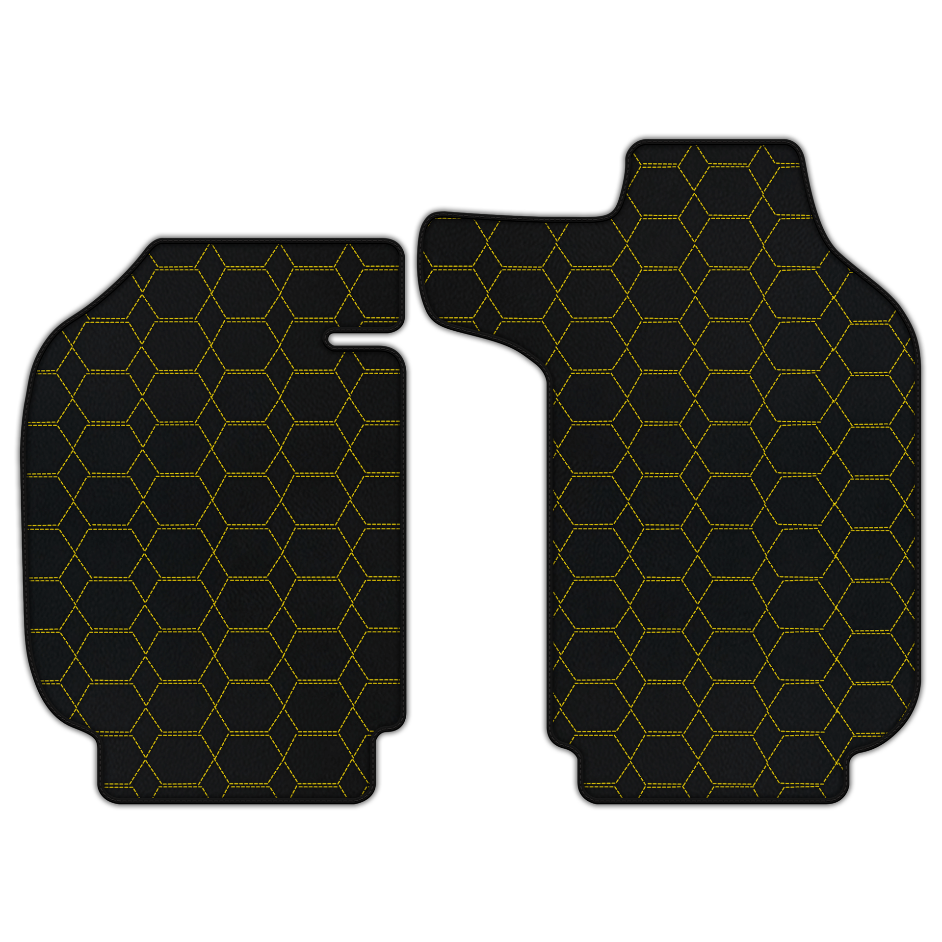 Custom Leather Floor Mats for Porsche 911 (1963-1989) - Hex Pattern