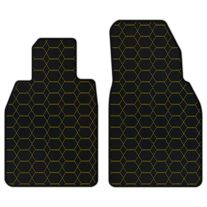 Customizable Leather Floor Mats with Hexagon Hex Pattern for Porsche 911 GT3 (992) 2021–2026
