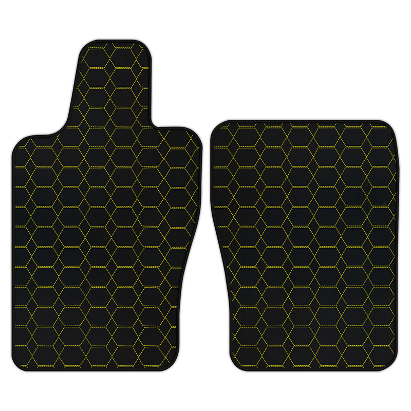 Customizable Leather Floor Mats with Hexagon Hex Pattern for Aston Martin Vantage (2019-2025)