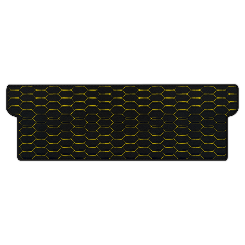 Customizable Leather Trunk Floor Mats with Interlaced Hex Pattern for Ferrari Dino GT4 (1973-1979)