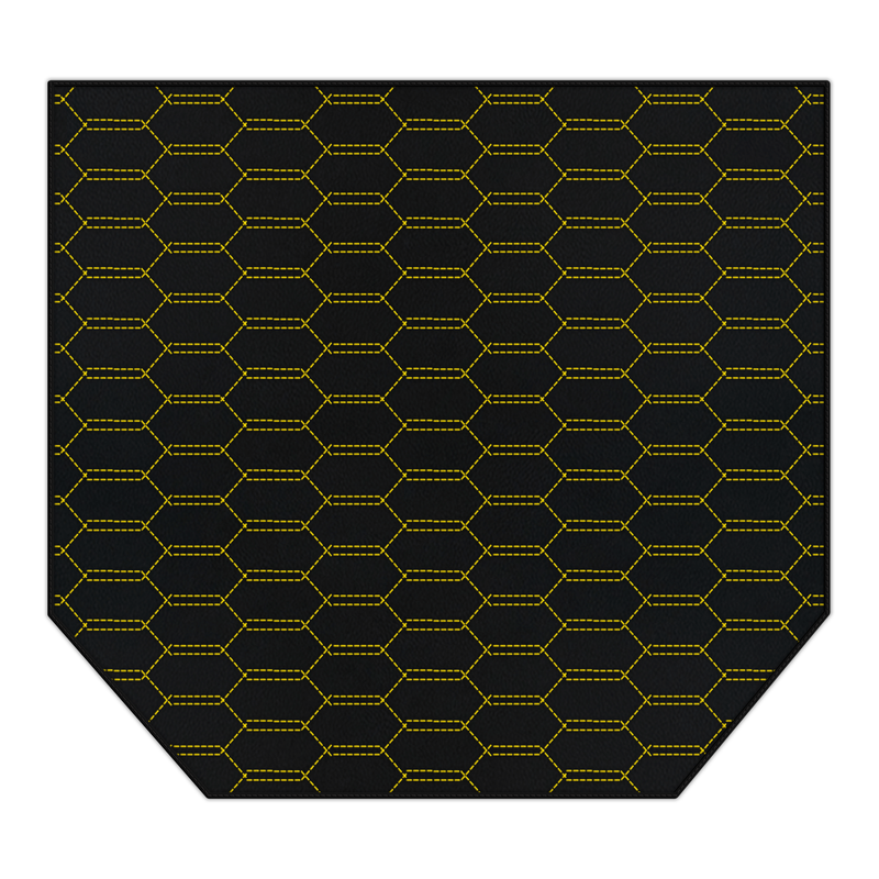 Customizable Leather Trunk Floor Mats with Interlaced Hex Pattern for Ferrari 360 (1999-2005)