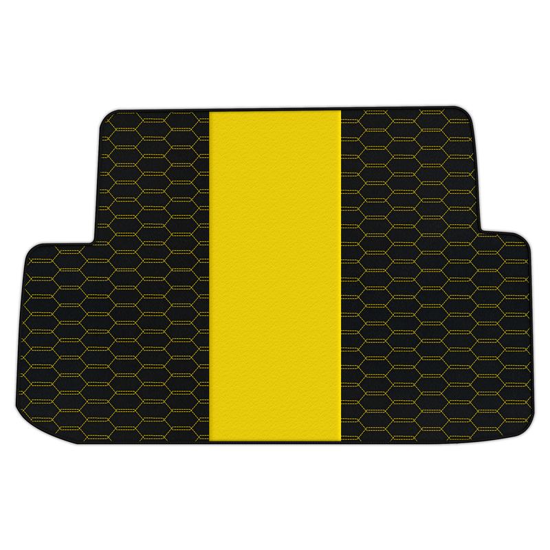 Customizable Leather Trunk Floor Mats with Interlaced Hex Pattern for Ferrari California (2008-2014)