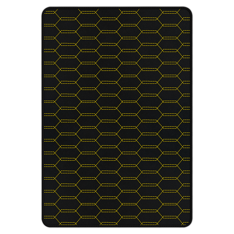 Customizable Leather Trunk Floor Mats with Interlaced Hex Pattern for Ferrari 458 Spider (2012-2015)