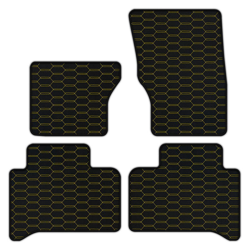 Customizable Leather Floor Mats with Interlaced Hex Pattern for Range Rover Sport (2013-2022)