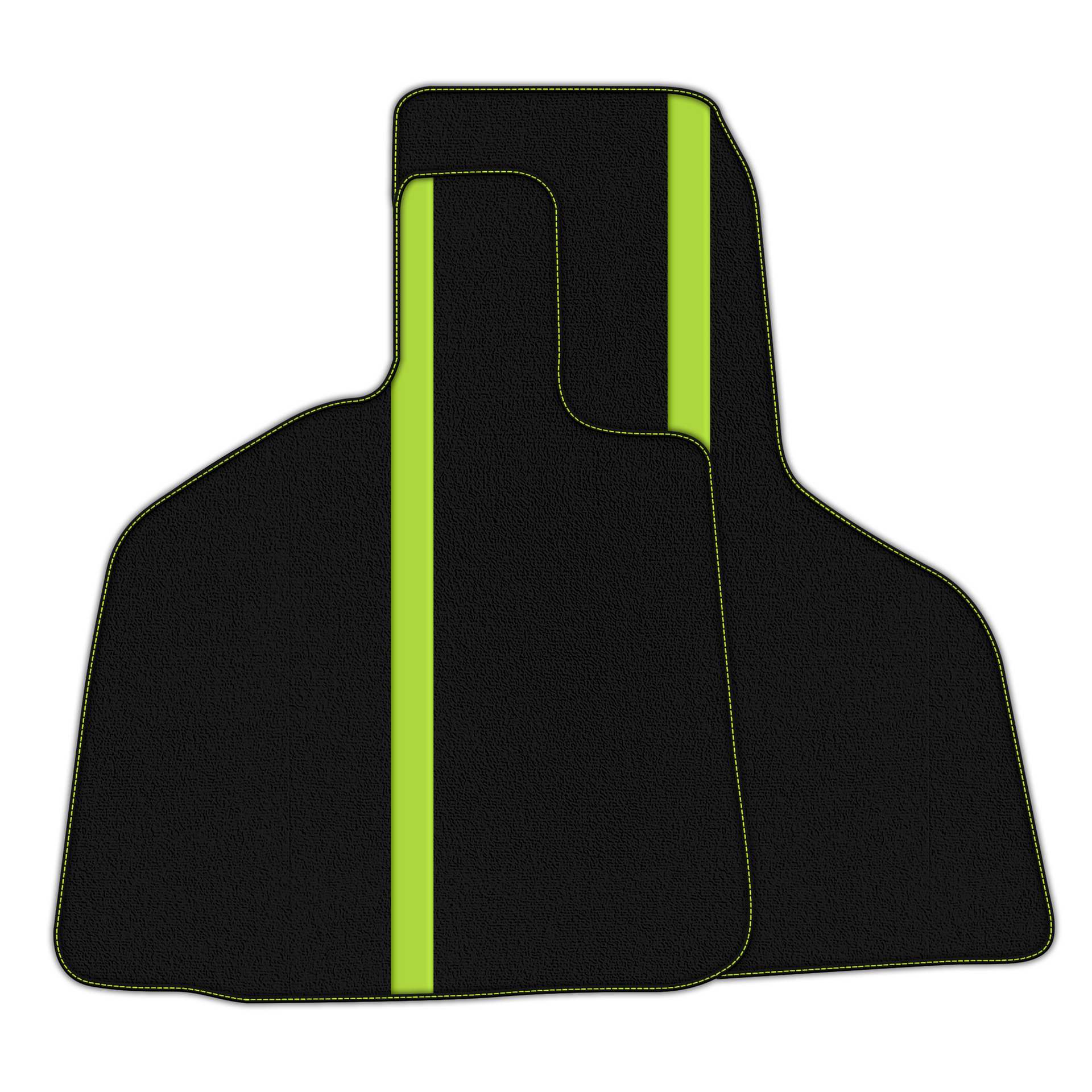 Black Floor Mats with Leather Line for Lamborghini Huracan Performante - Various Colors