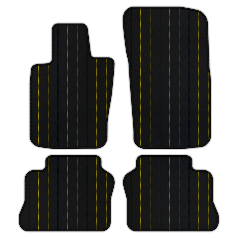 Customizable Leather Floor Mats with Line Pattern for Porsche Panamera (2009-2016)