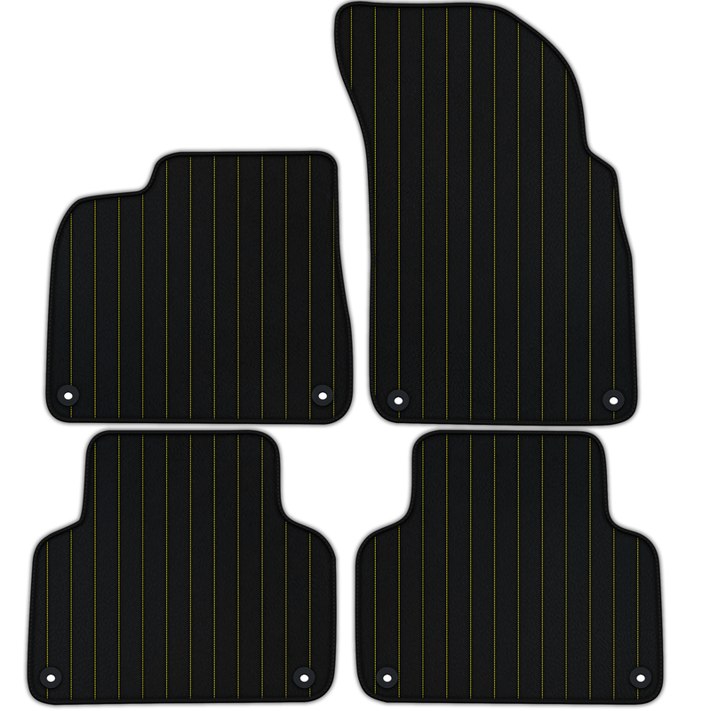 Customizable Leather Floor Mats with Line Pattern for Lamborghini Urus (2018-2026)