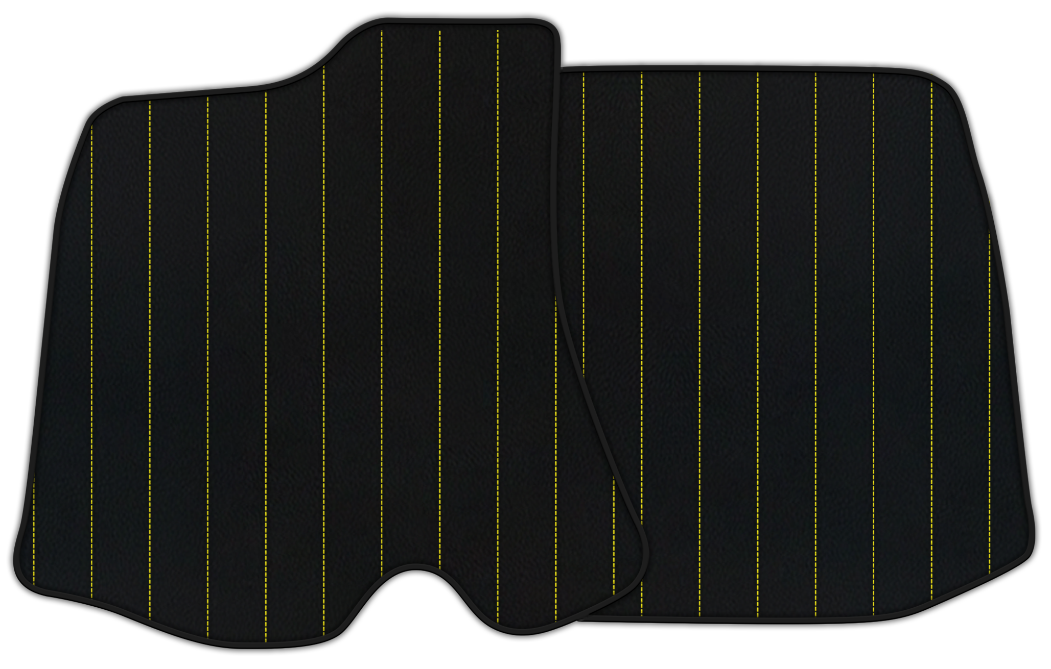 Customizable Leather Floor Mats with Line's Pattern for Ferrari Roma (2021–2024)