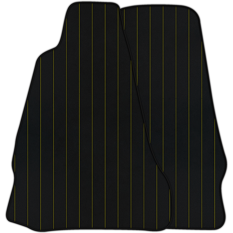 Customizable Leather Floor Mats with Line Pattern for Aston Martin V8 Vantage (2005-2018)