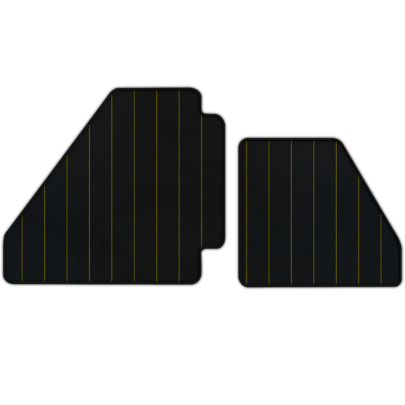 Customizable Leather Floor Mats with Line Pattern for Ferrari F40 (1987-1996)